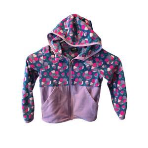 The North Face Little Girls Fleece Zip Up Sweatshirt 4T Purple Hooded